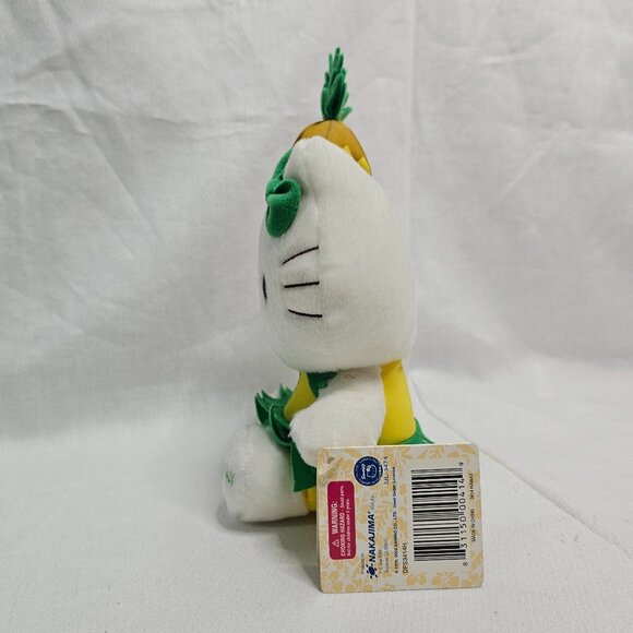 Vintage Hello Kitty Sanrio Tropical Pineapple Outfit Plush Hawaiian Rare 8" NWT - Picture 4 of 8